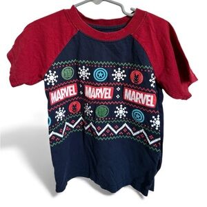 Marvel Kids Red and Navy Graphic Tee